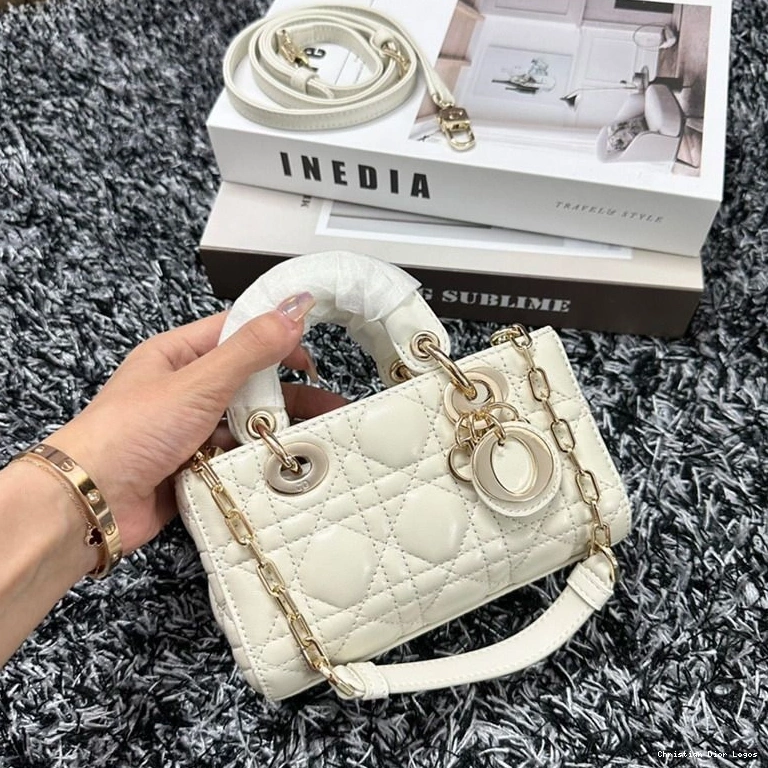Cheap Bag Lambskin Micro D-Joy White Cannage Lady 0711 Luxury
